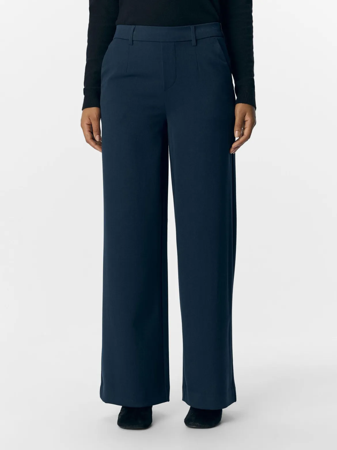 Object naisten housut OBJLisa Wide Pant, Sky Captain