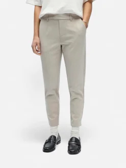 Object naisten housut Objlisa Slim Pant, Humus Melange