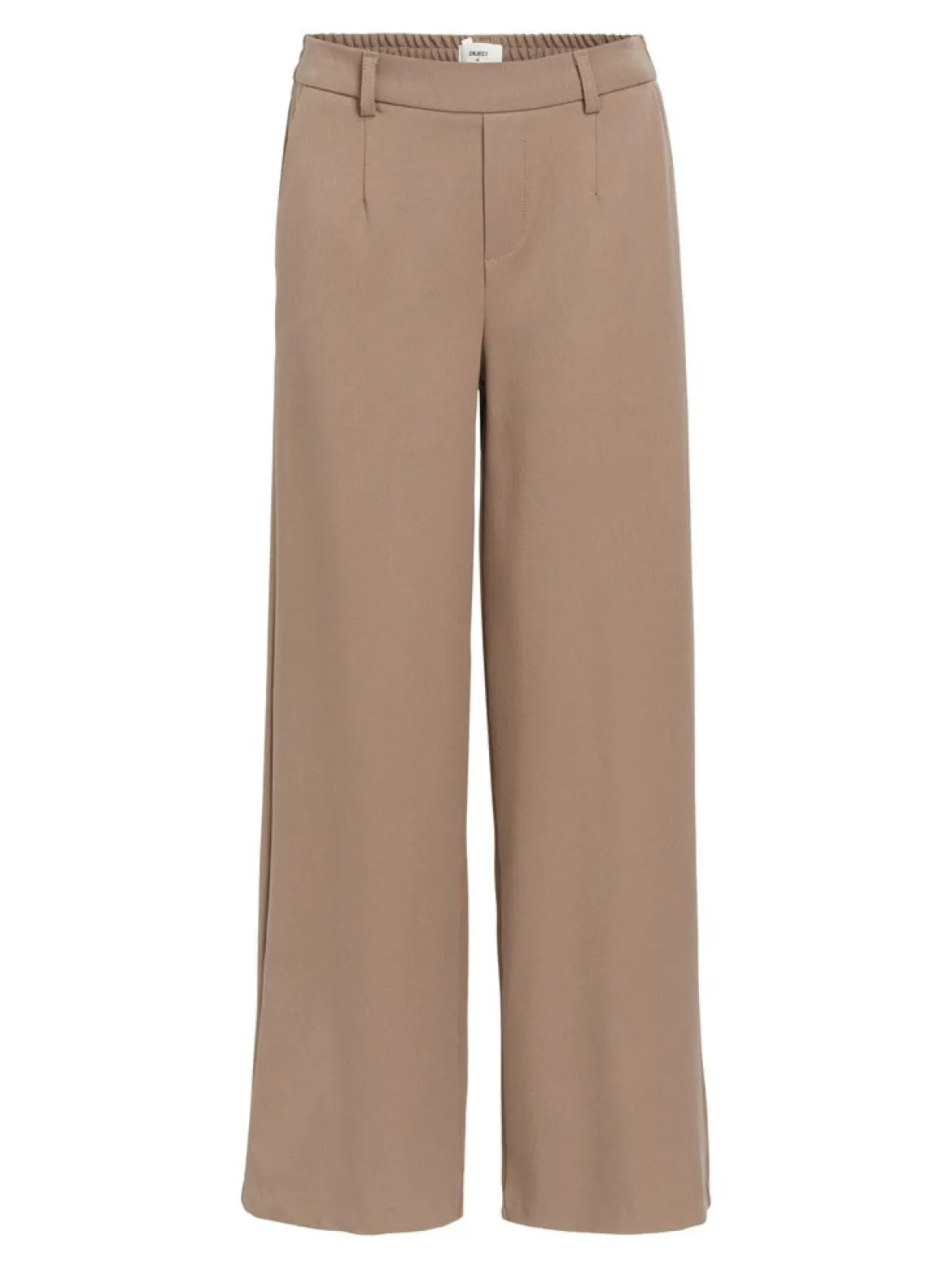 Object naisten housut OBjLisa Wide Pant, Fossil