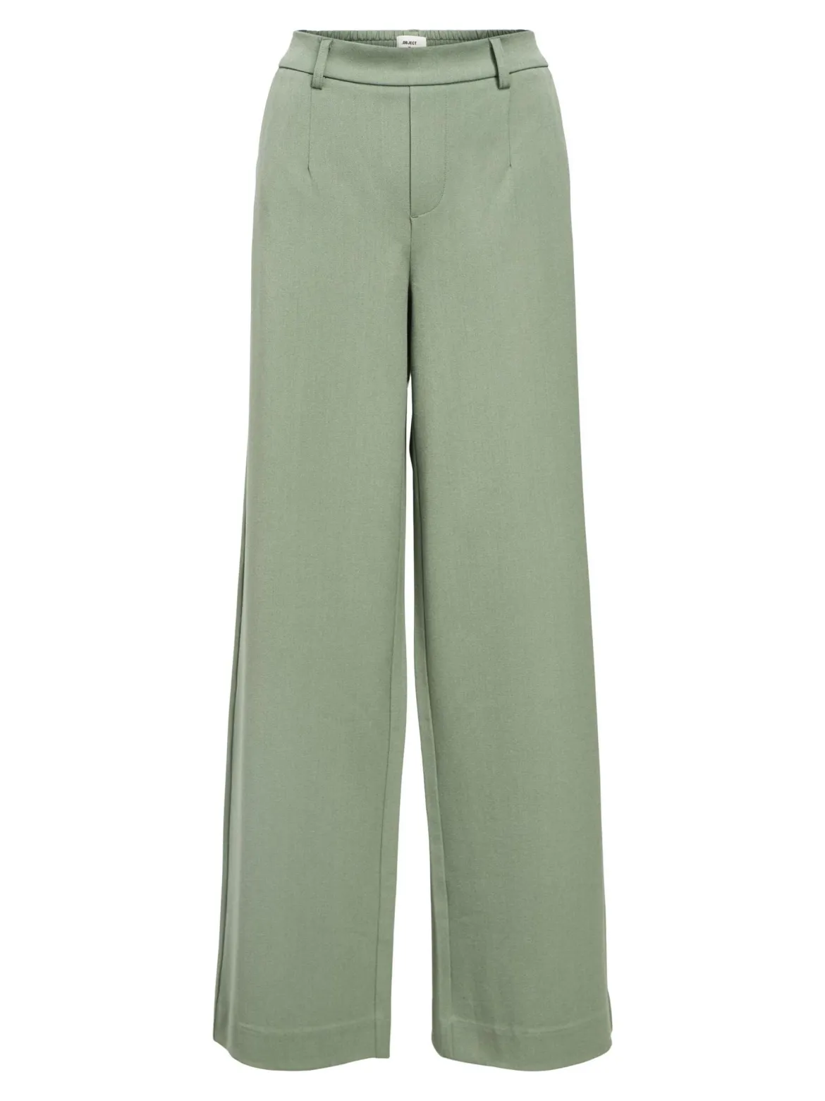 Object Naisten Housut, OBJLISA WIDE PANT NOOS H Laurel Wreath