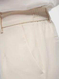 Object naisten housut OBJLisa Cropped Wide Pant Div, Sandshell