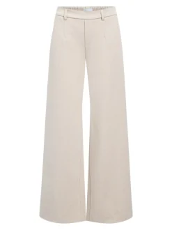 Object naisten housut OBJLisa Wide Pant, Humus Melange