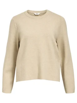 Object naisten neule, OBJREYNARD SQUARE SLEEVE O-NECK Humus