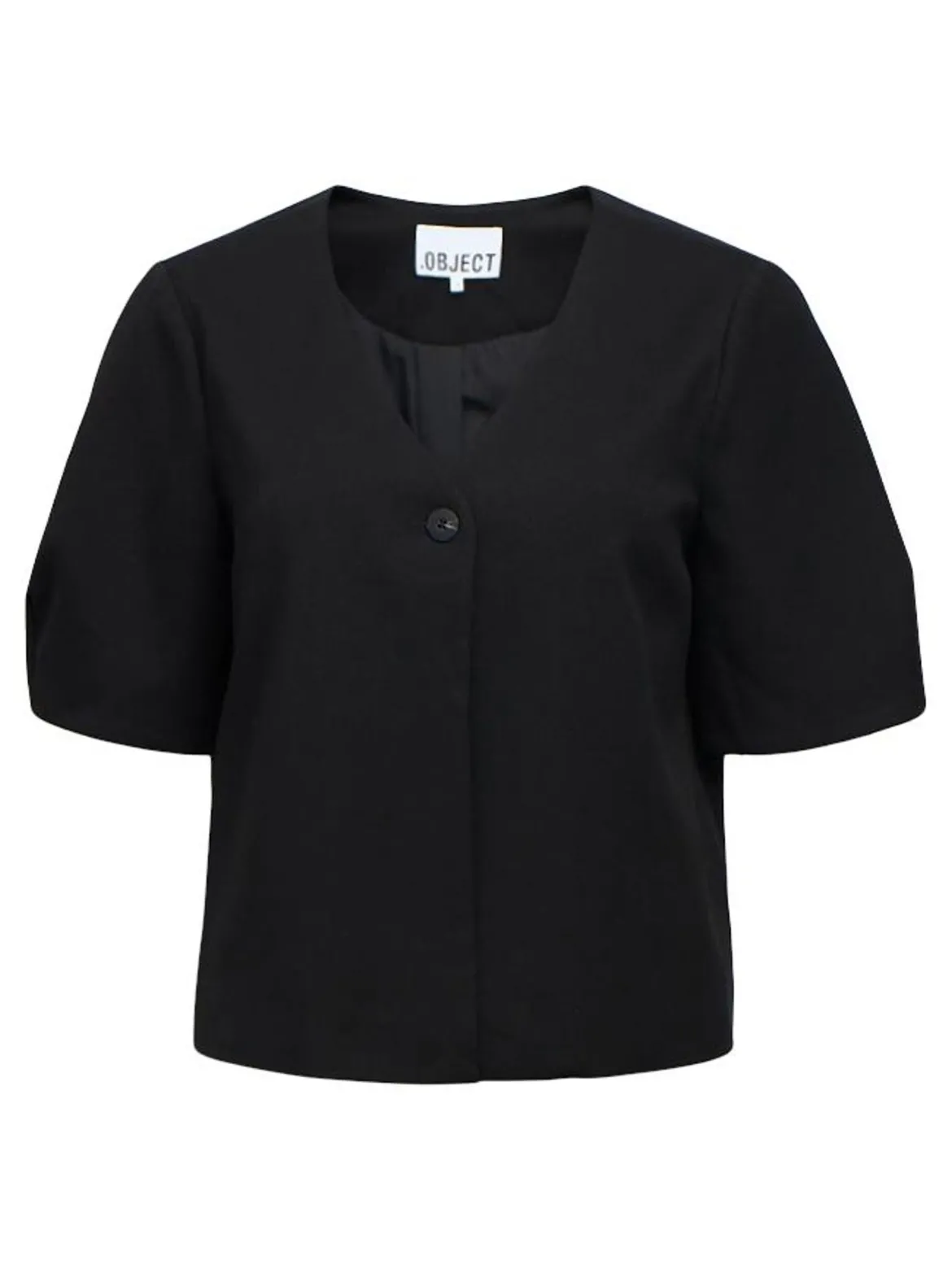 Object naisten paita OBJLISA S/S Re Top, musta