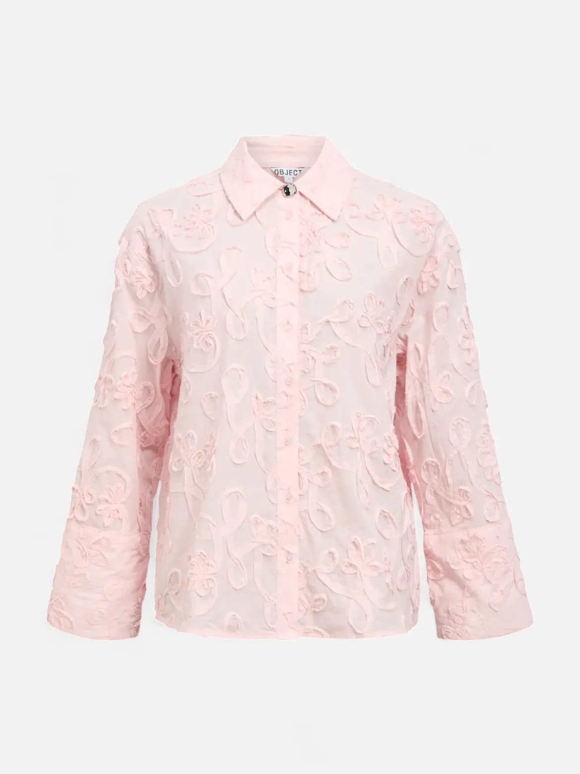 Object naisten paitapusero OBJRoya L/S LO Shirt 144, Pale Lilac