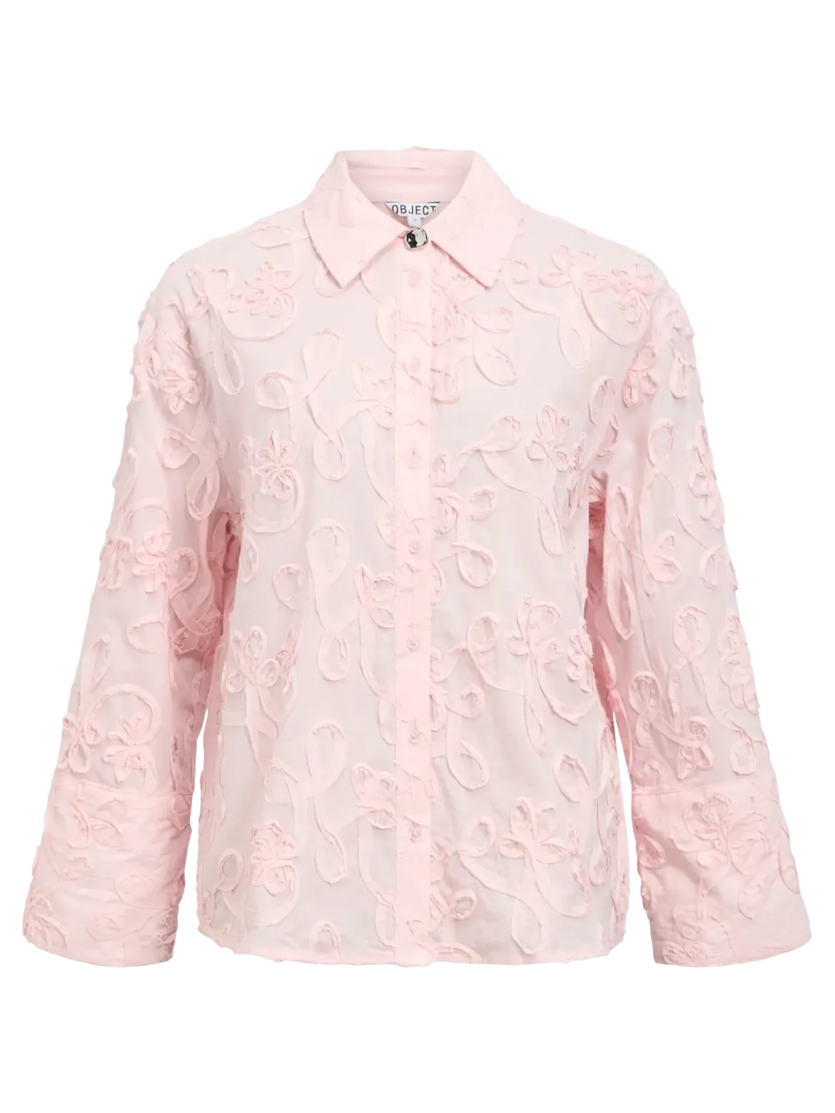 Object naisten paitapusero OBJRoya L/S LO Shirt 144, Pale Lilac