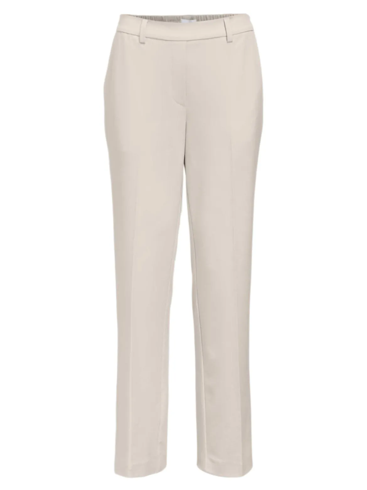 Object naisten suorat housut OBJLISA MW Straight Pant, Humus Melange