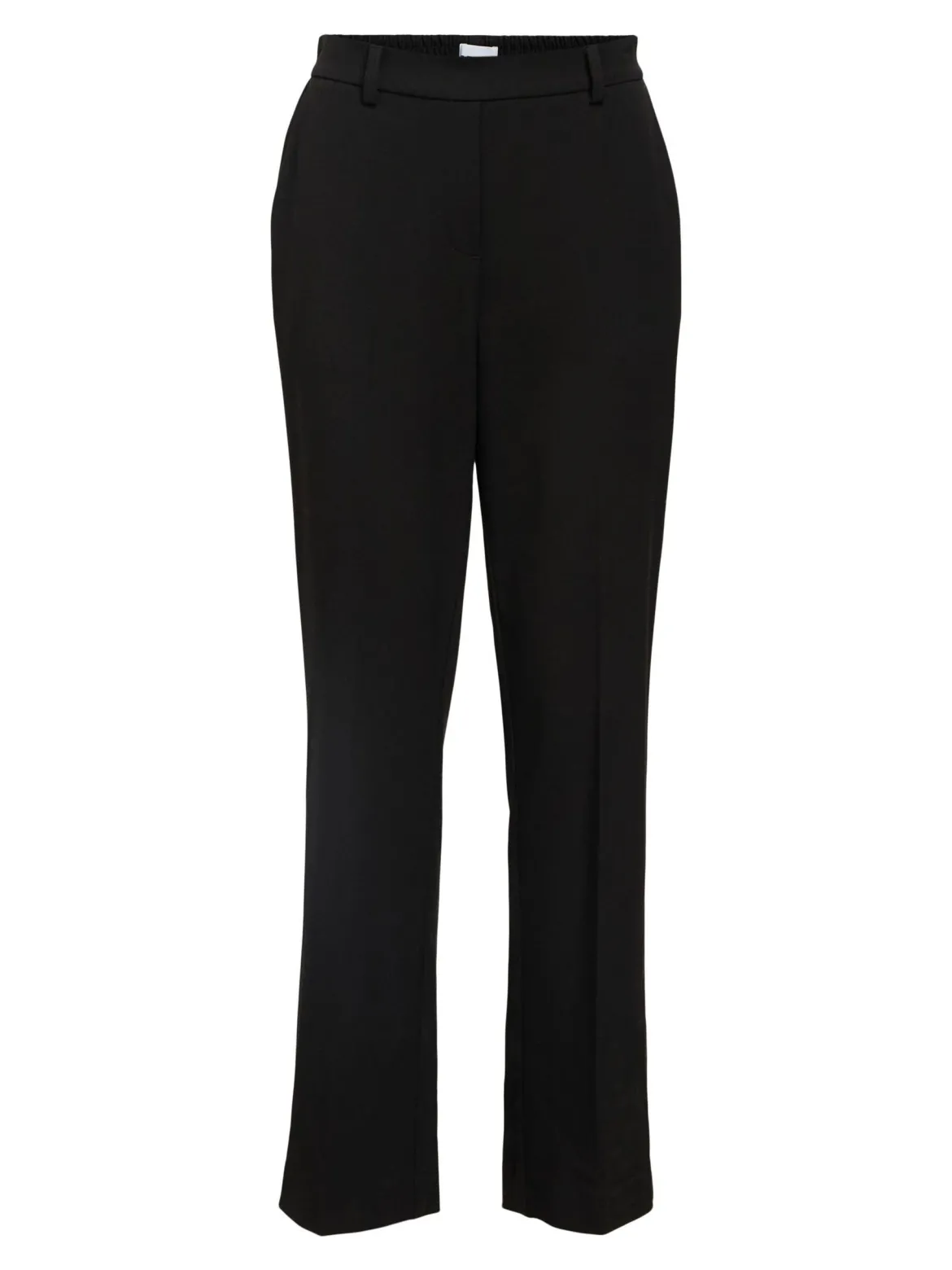 Object naisten suorat housut, OBJLISA MW STRAIGHT PANT Black