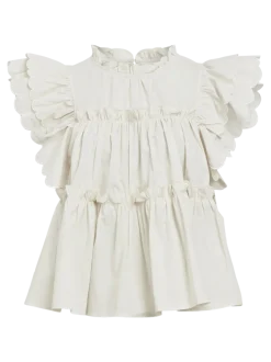 Object naisten toppi, OBJHOPE S/L TOP REP White Sand