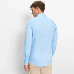 Olymp kauluspaita 24/7 Level 5 Body Fit Jersey Structure, vaaleansininen