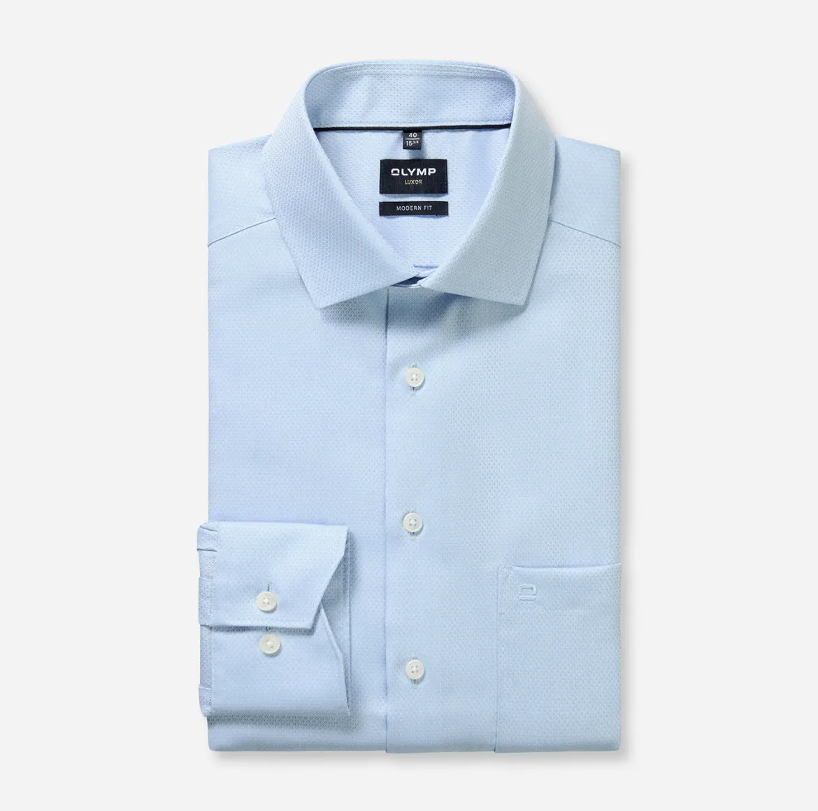 Olymp kauluspaita Luxor Modern Fit Light Blue, vaaleansininen
