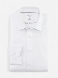 Olymp kauluspaita 24/7 Luxor Modern Fit Jersey, valkoinen