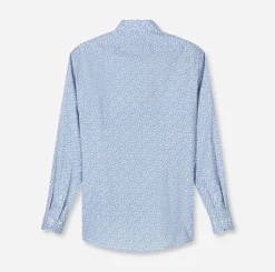 Olymp kauluspaita Luxor Modern Fit Microprint, vaaleansininen
