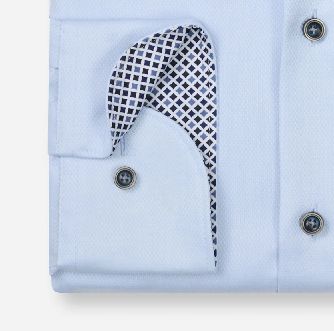 Olymp kauluspaita Luxor Modern Fit Contrast Non Iron, vaaleansininen