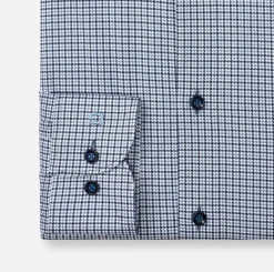 Olymp kauluspaita 24/Seven Modern Fit Jersey Print, sininen kuosi