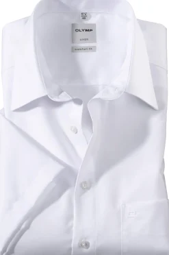 Olymp Luxor Kauluspaita, Comfort Fit Valkoinen