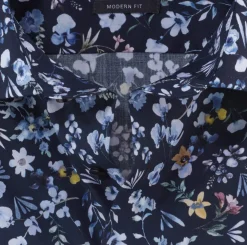 Olymp luxor kauluspaita, Modern fit Sininen Kuosi