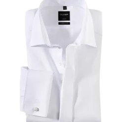 Olymp Miesten Juhlava Kauluspaita, OLYMP WHITE DC MODERN FIT Valkoinen