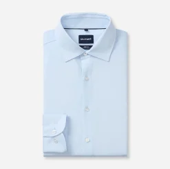 Olymp miesten kauluspaita 24/7 Body Fit Jersey Microprint, valkopohjainen kuosi