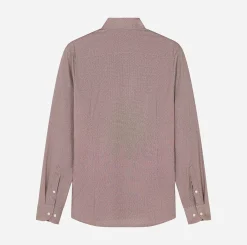 Olymp miesten kauluspaita 24/7 Body Fit Jersey Microprint, punainen