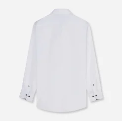 Olymp miesten kauluspaita Luxor Modern Fit Contrast Non Iron, valkoinen