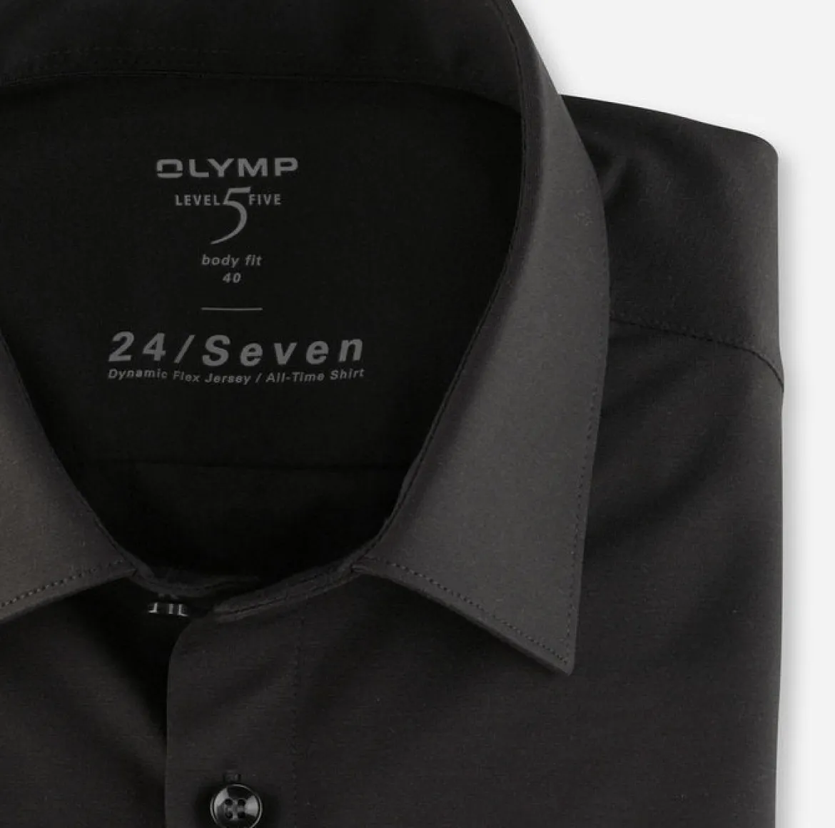 Olymp, Miesten Kauluspaita, 2008-64-68 Nos Jersey 24/7 Musta