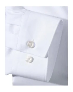Olymp Miesten Kauluspaita, White Comfort Fit Valkoinen