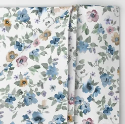Olymp rusetti ja taskuliina Floral Bowtie and Pocket Square, valkopohjainen kuosi