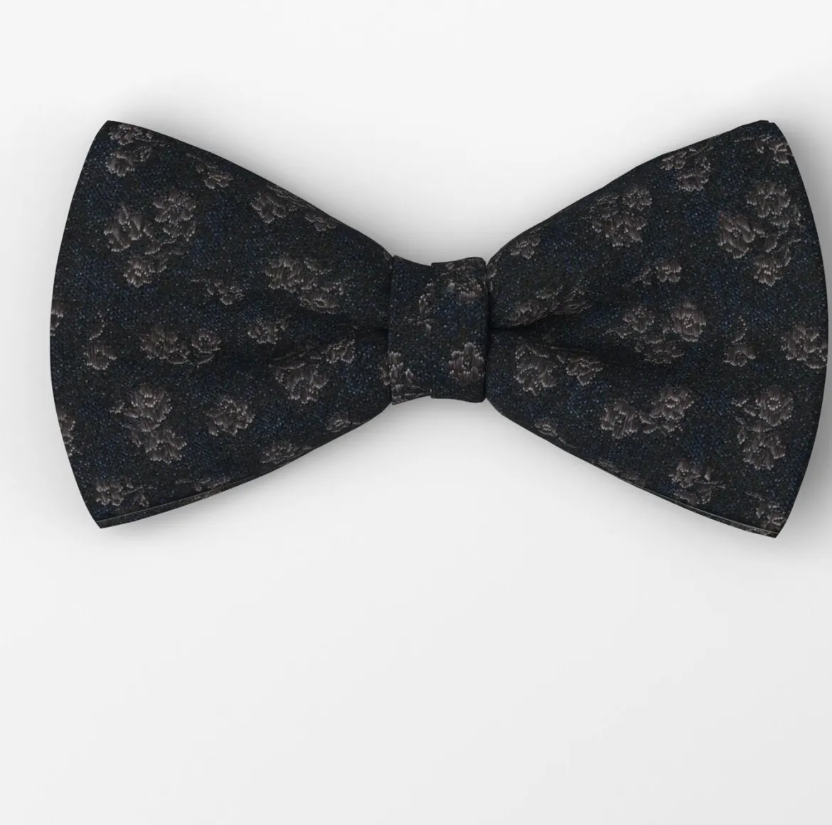 Olymp rusetti + taskuliina Bow Tie & Pocket Square Jacquard, tummansininen