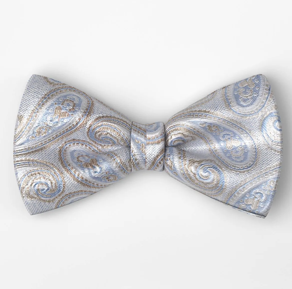 Olymp rusetti + taskuliina Jacquard Paisley, sininen kuosi