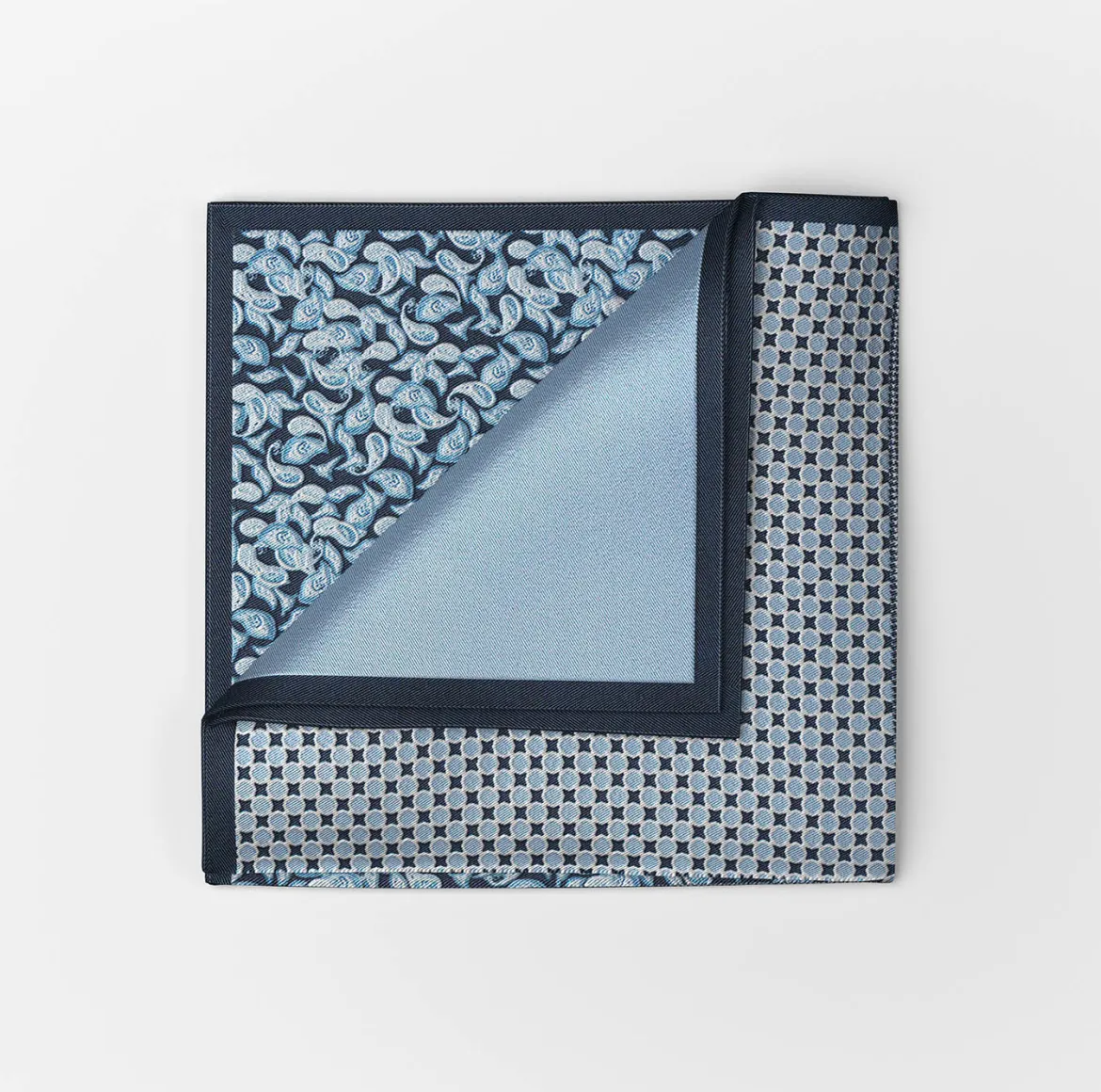 Olymp taskuliina 4 In 1 Pocket Square, sininen kuosi