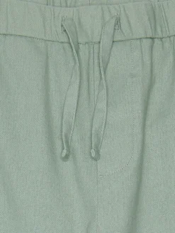 Only and Sons Junior lasten housut, OSJLINUS COTTON LINEN PANT Vihreä