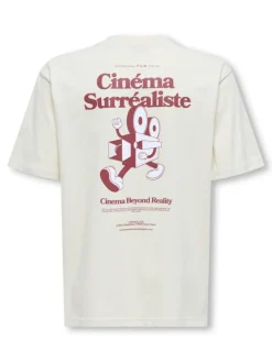 Only and Sons Junior lasten t-paita OSJFREDO RLX Cinema SS Tee, pastellinvihreä