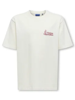 Only and Sons Junior lasten t-paita OSJFREDO RLX Cinema SS Tee, pastellinvihreä