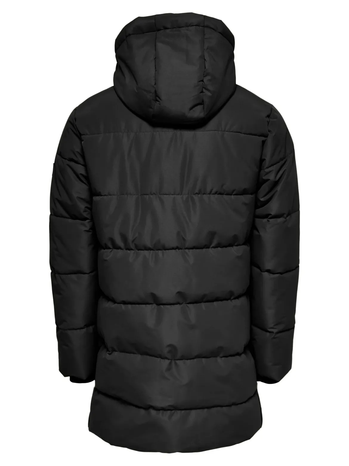 Only and Sons Junior toppatakki, OSJCARL LIFE LONG QUILTED COAT Musta