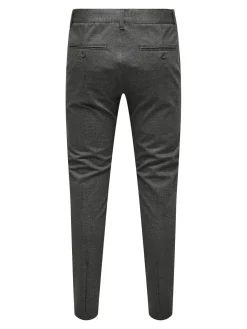 Only and Sons miesten chinot, MARK SLIM CHECK 020960 PANT Jet Black