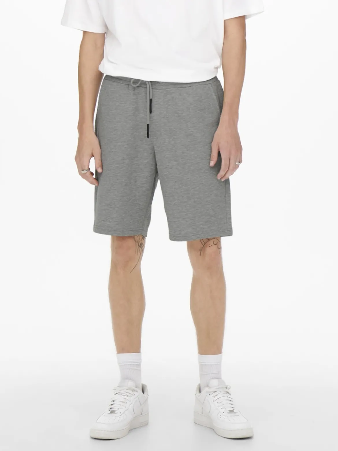Only and Sons Miesten Collegeshortsit CERES LIFE SWEAT SHORT Keskiharmaa