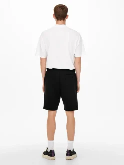 Only and Sons Miesten Collegeshortsit CERES LIFE SWEAT SHORT Black