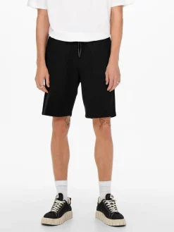 Only and Sons Miesten Collegeshortsit CERES LIFE SWEAT SHORT Black