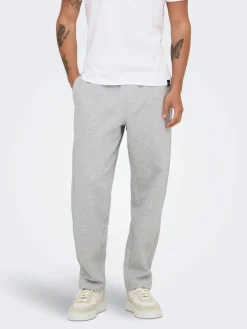Only and Sons Miesten Collegehousut, CONNOR RLX PANT NOS Light Grey Melange