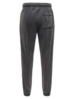 Only and Sons miesten collegehousut Larry Eflow Reg Washed Pant, Grey Pinstripe