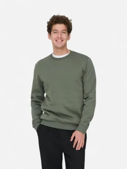 Only and Sons miesten collegepaita ONSCERES Crew Neck, vihreä