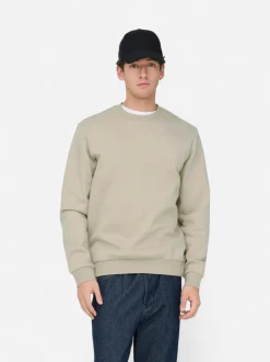 Only and Sons miesten collegepaita ONSCERES Crew Neck, Silver Lining