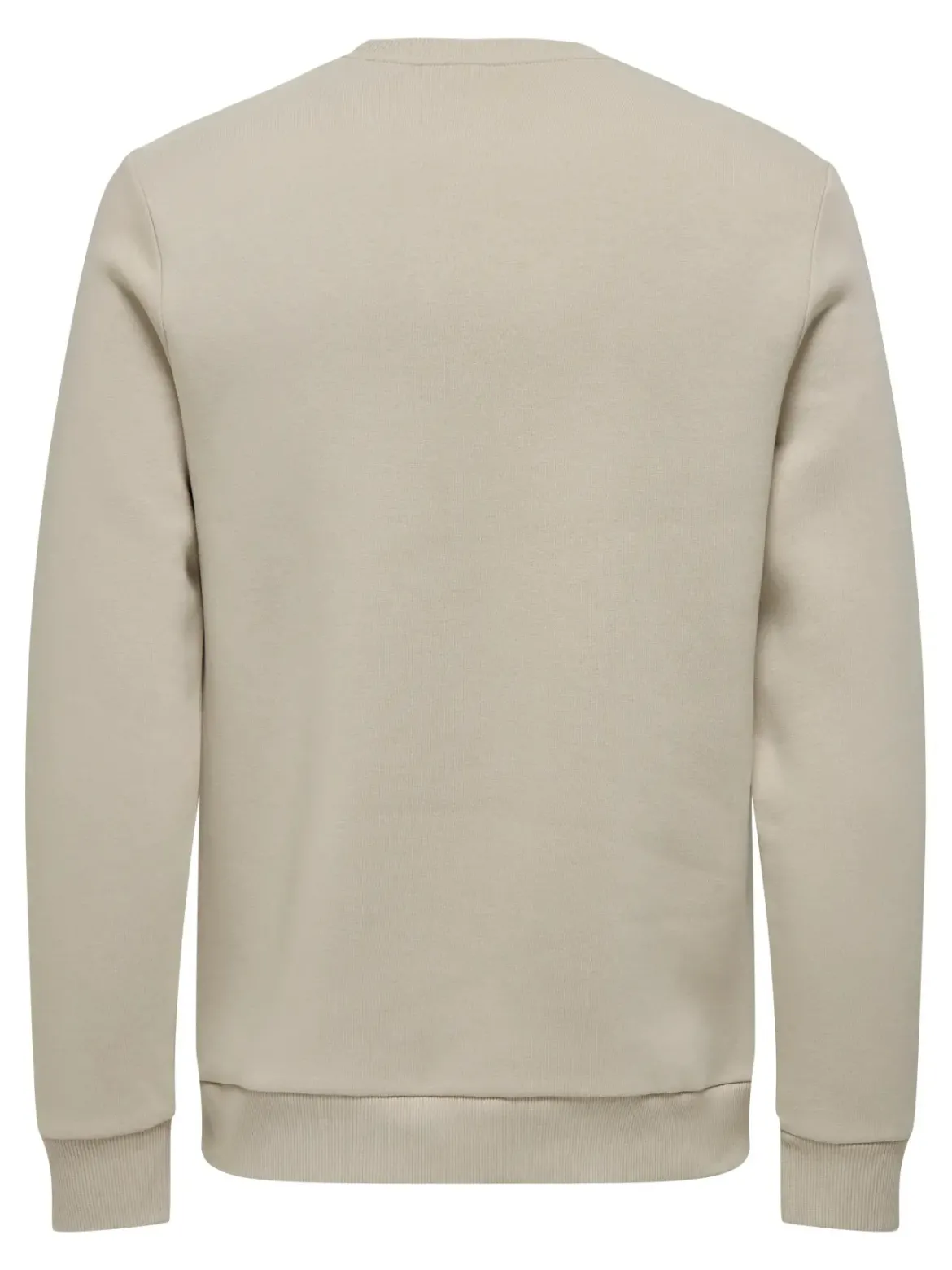 Only and Sons miesten collegepaita ONSCERES Crew Neck, Silver Lining