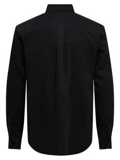 Only and Sons miesten farkkupaita ONSOrson Regular YFM DNM Shirt, musta