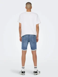 Only and Sons miesten farkkushortsit Blue Denim