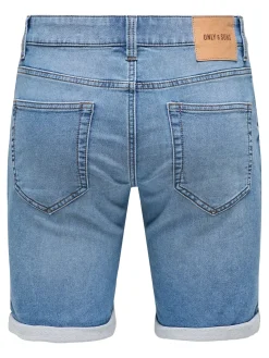 Only and Sons miesten farkkushortsit Blue Denim