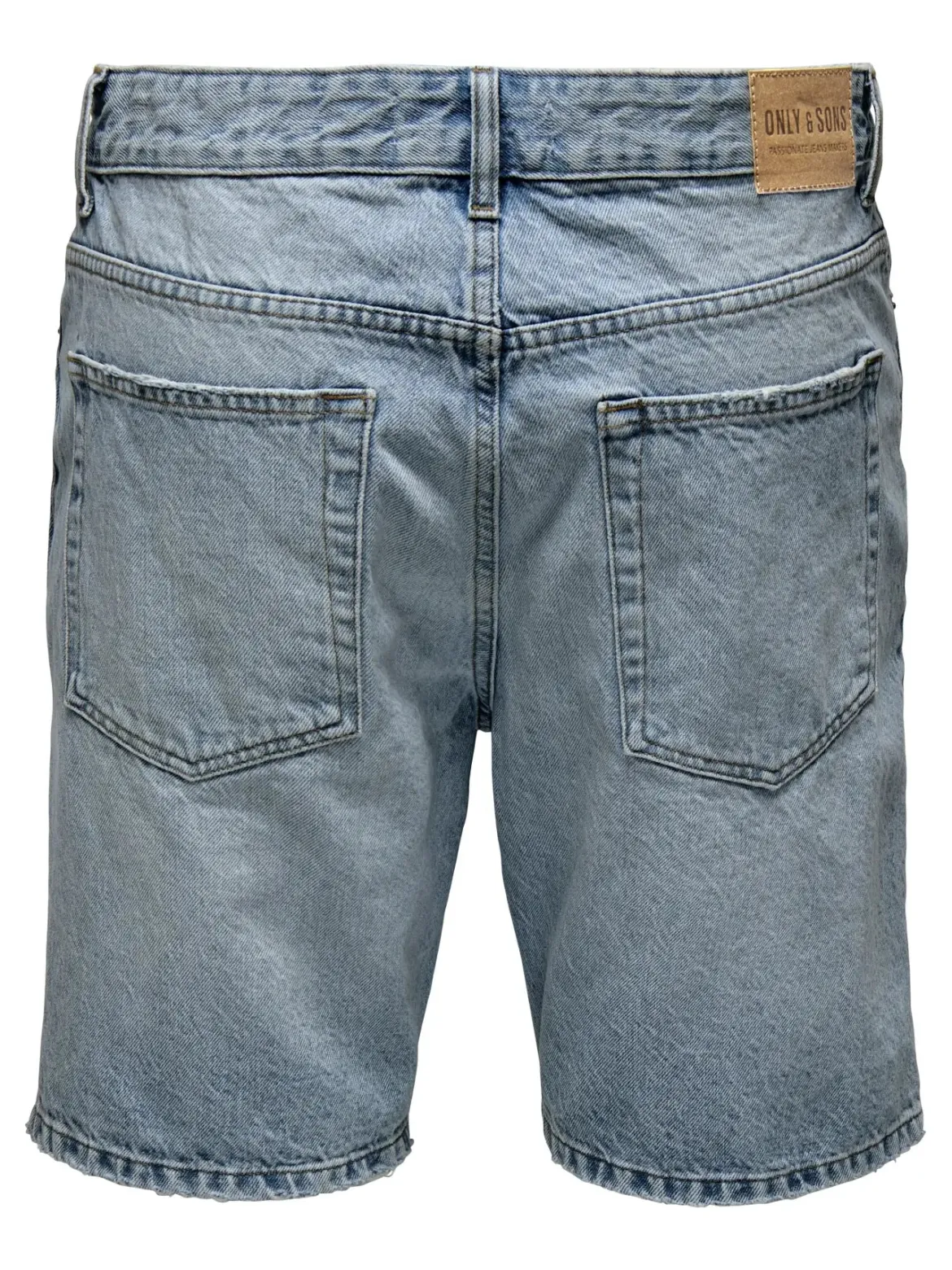 Only and Sons miesten farkkushortsit OnsEdge Perf Dot, Light Blue Denim