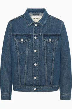 Only and Sons miesten farkkutakki Zach Box Pim Denim Jacket, sininen