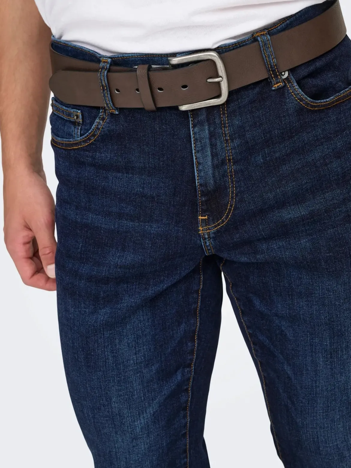 Only and Sons miesten farkut Loom Slim 6749, Dark Blue Denim